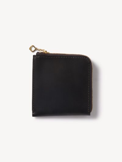 Black Y'2 Leather X Buck Mason Leather Zip Wallet