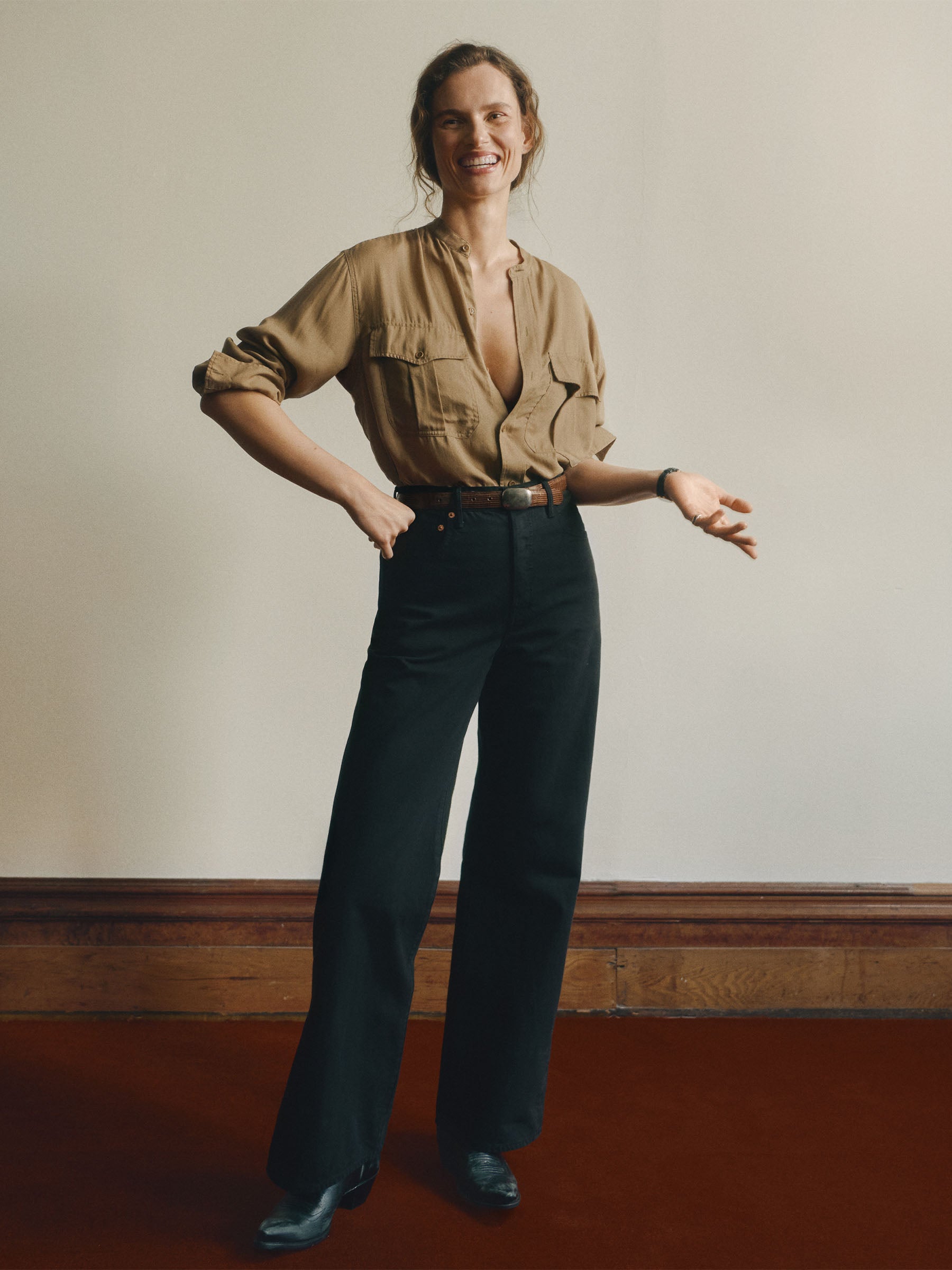 British Khaki Officer Shirt - Image 2